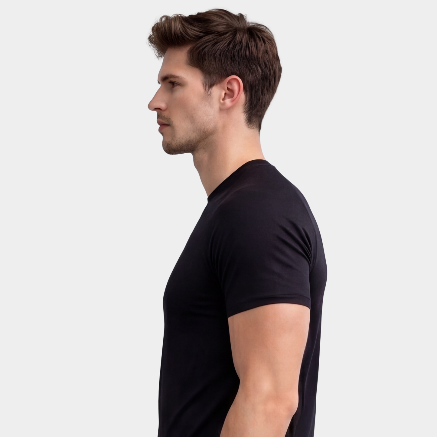 Classic Black Crew Neck T-shirt