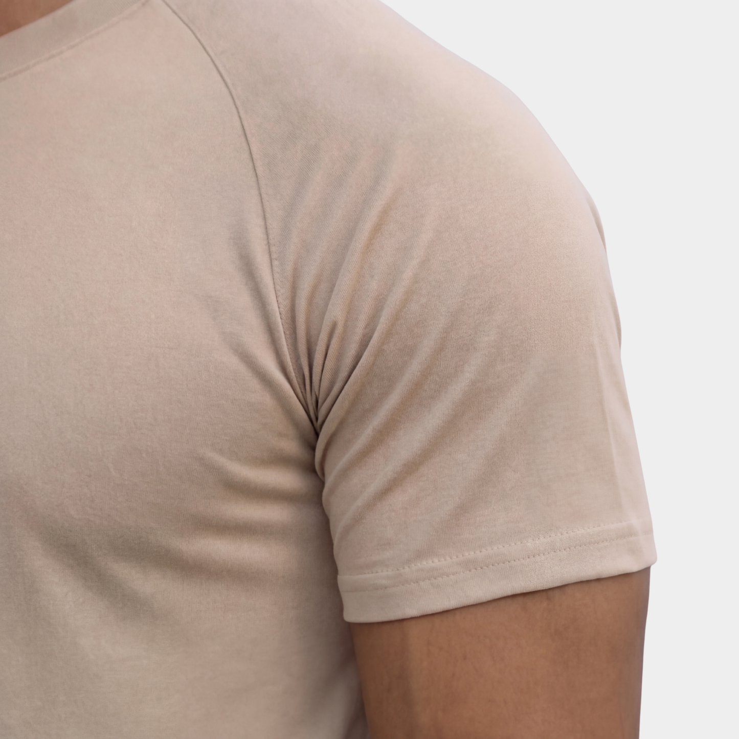 Classic Beige Crew Neck T-shirt