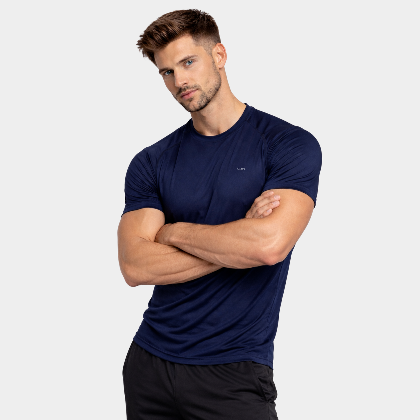 Classic Navy Crew Neck T-shirt