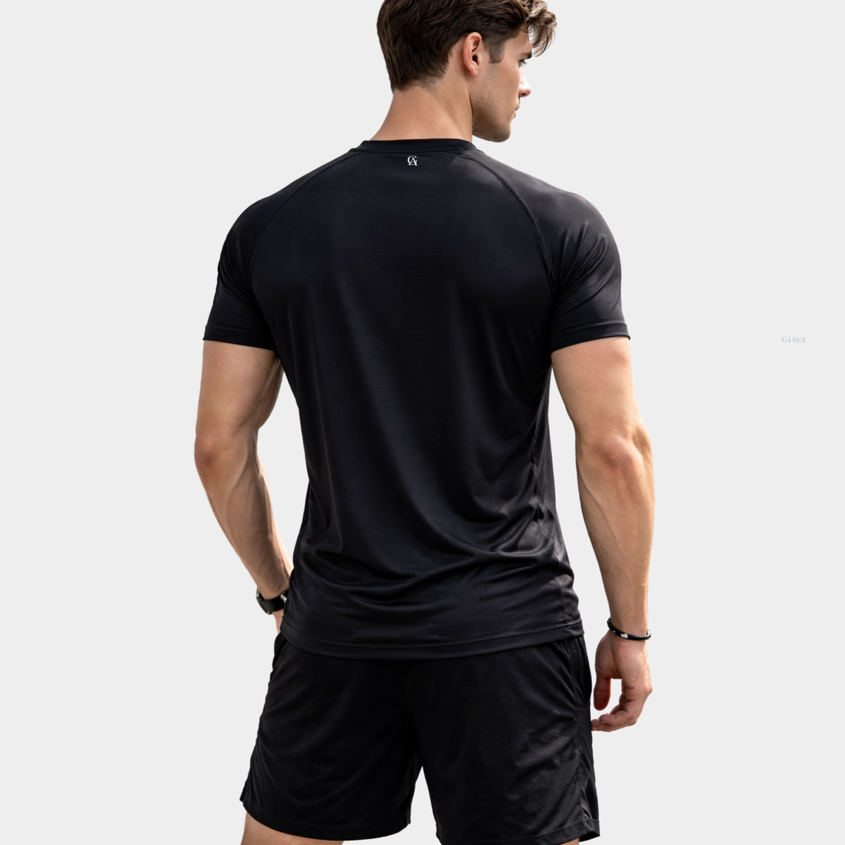 Classic Black Crew Neck T-shirt
