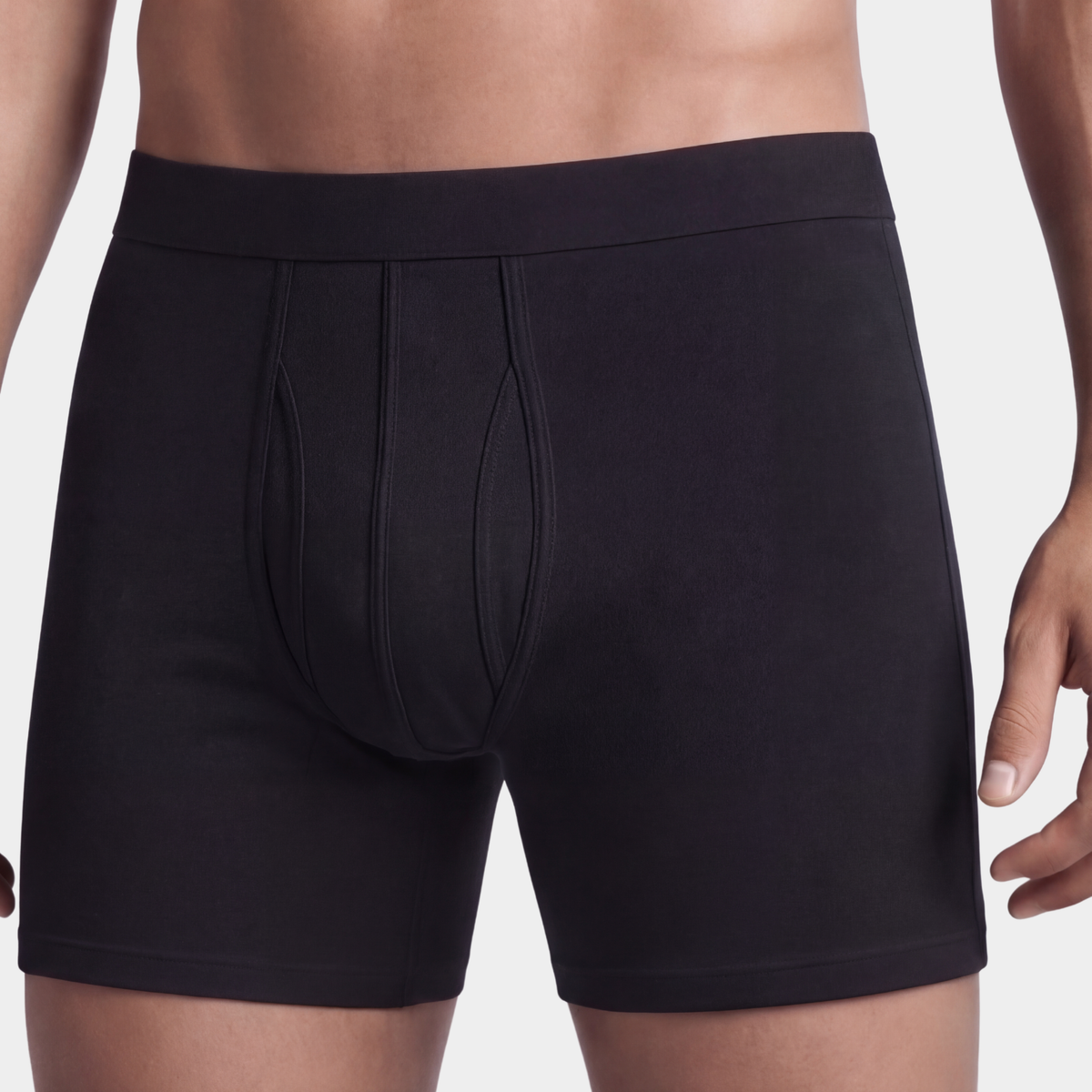 Breathable Bamboo Black Boxers 3 Pack