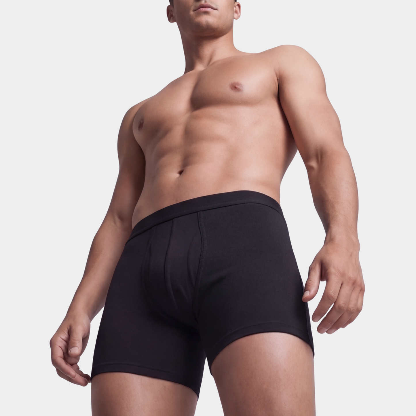 Breathable Bamboo Black Boxers 3 Pack
