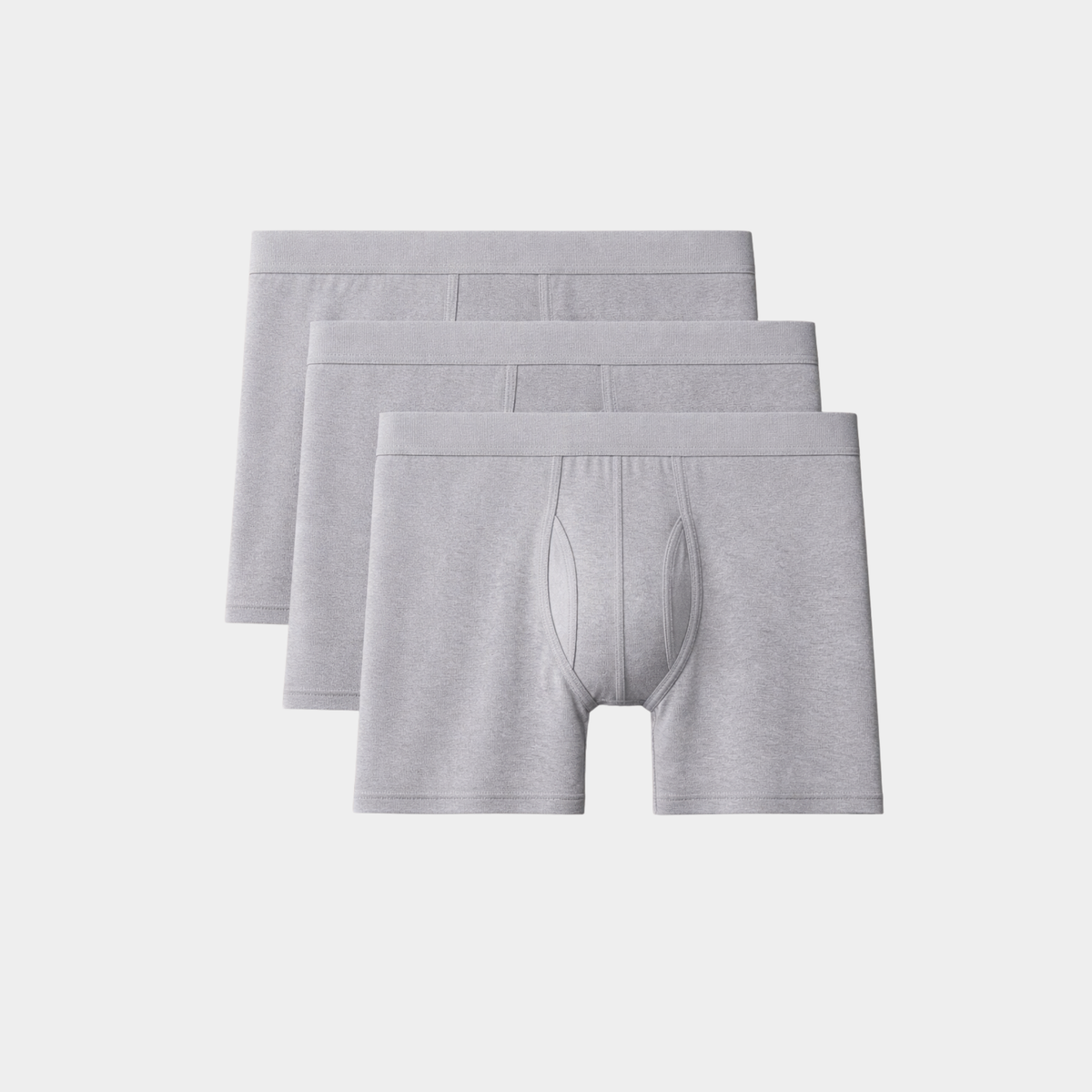 Breathable Bamboo Grey Boxers 3 Pack