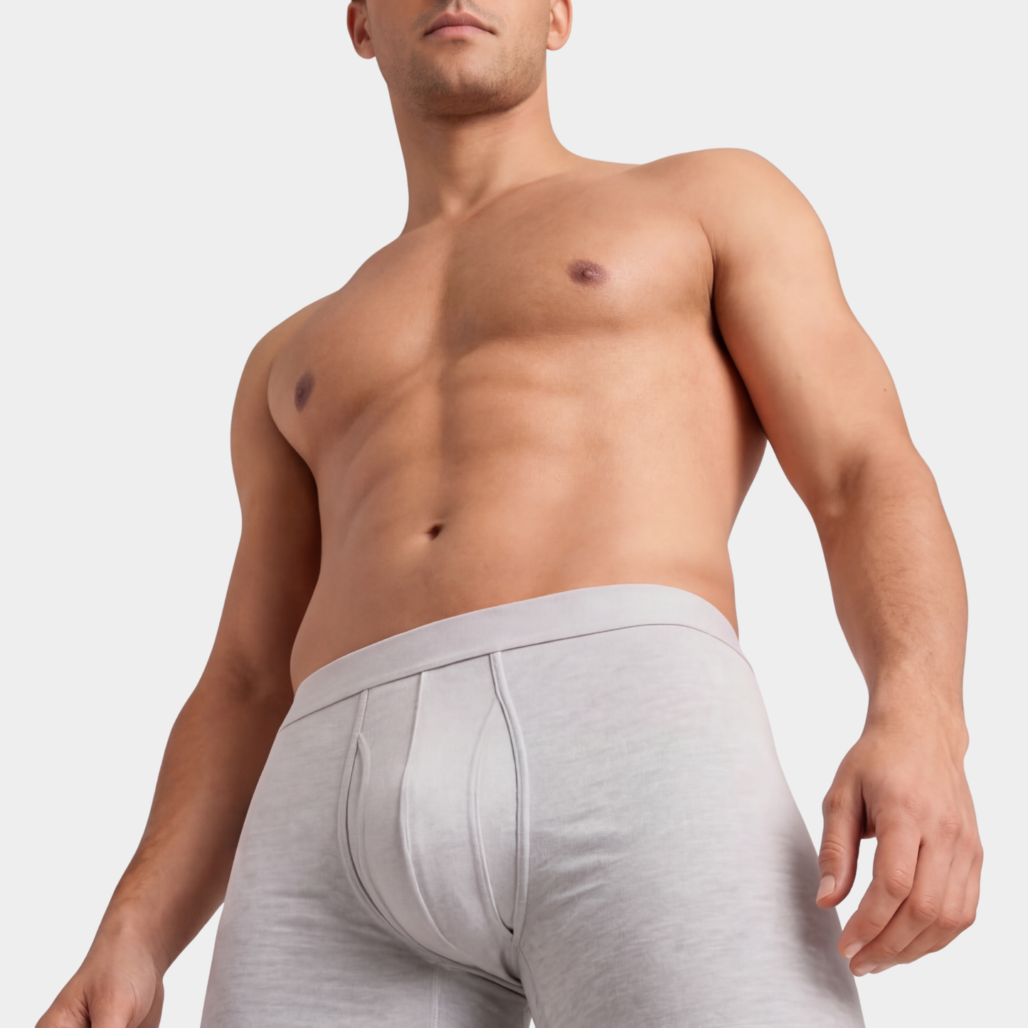 Breathable Bamboo Grey Boxers 3 Pack