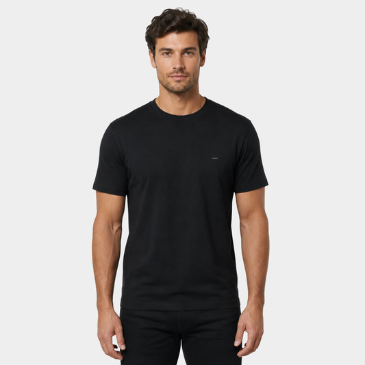 Classic Black Crew Neck T-shirt