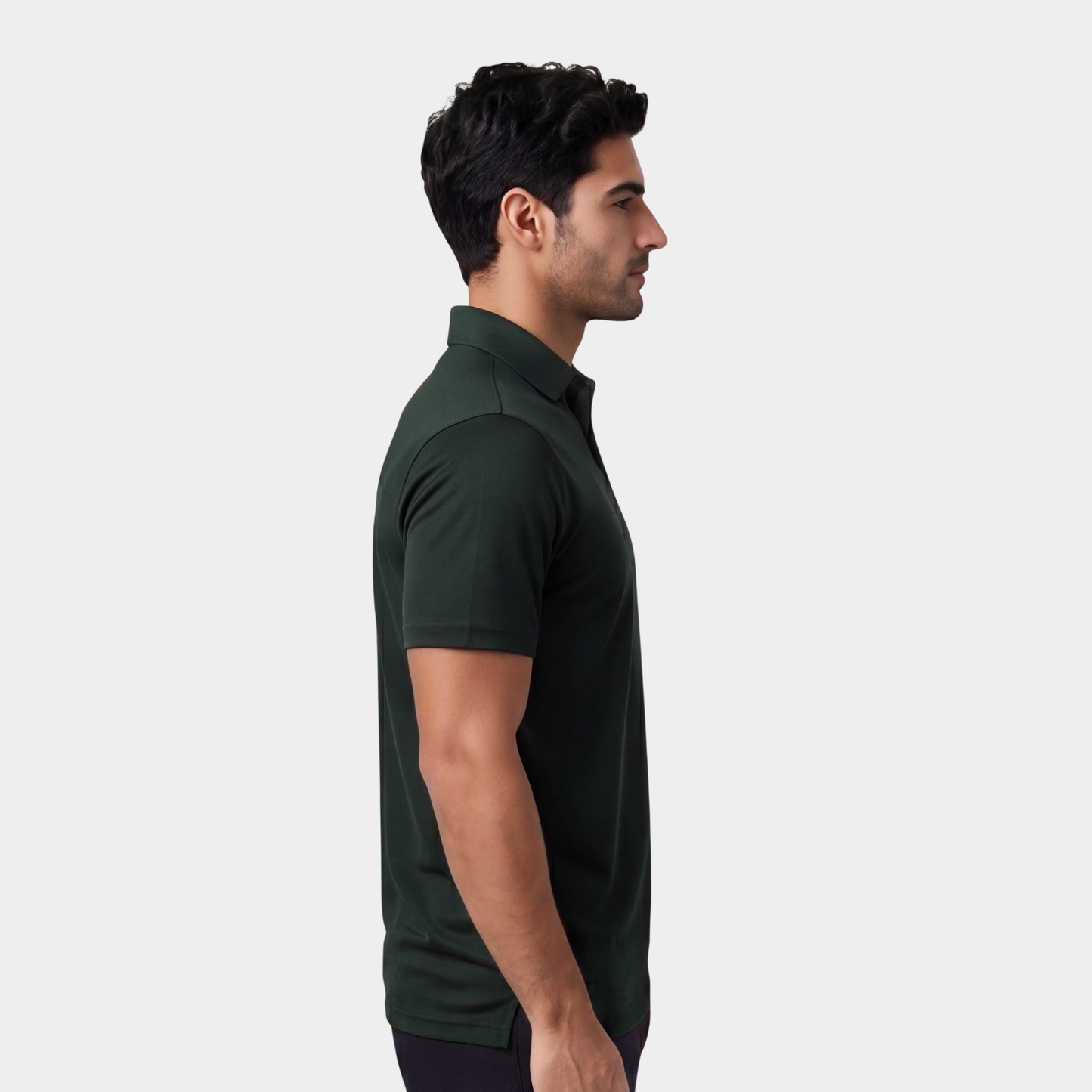 Emerald Polo Collared T-shirt