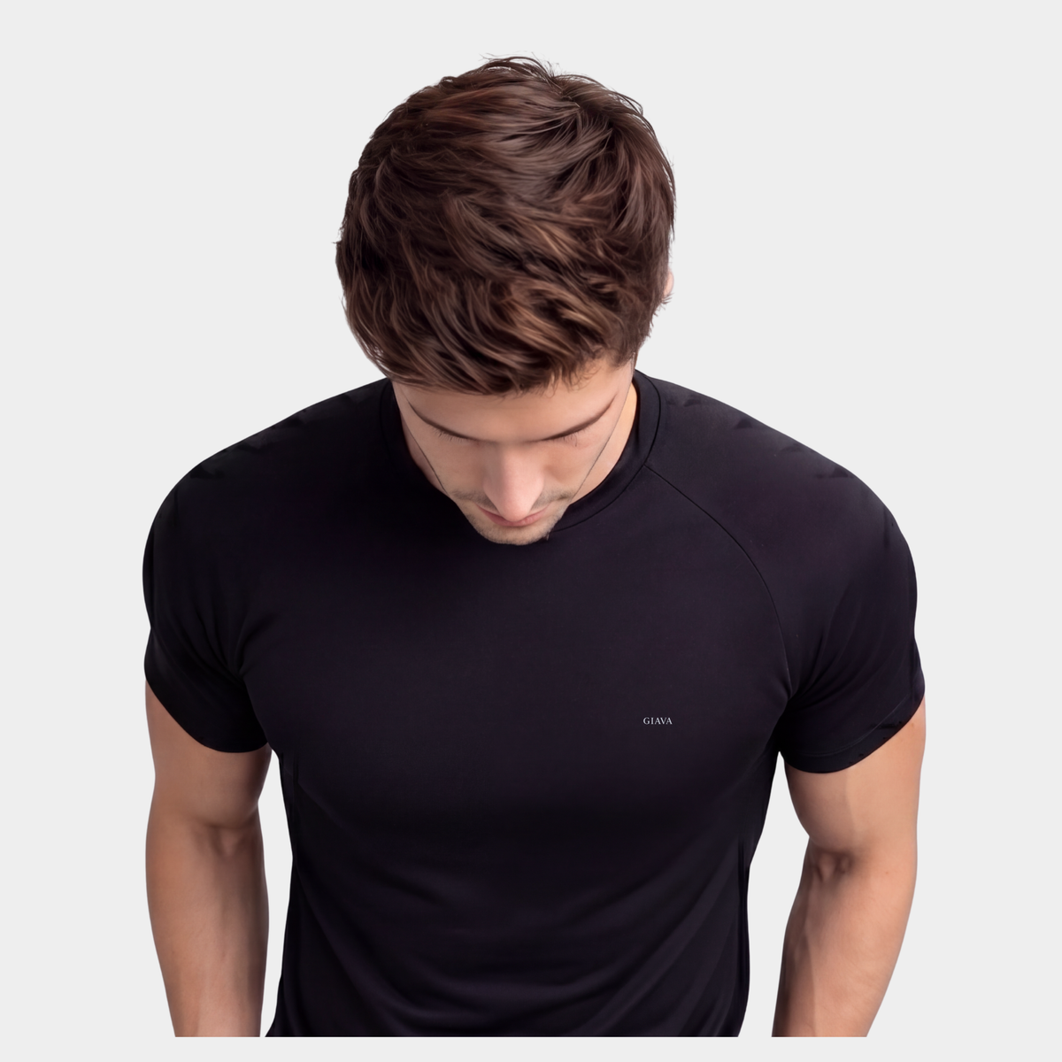 Classic Black Crew Neck T-shirt