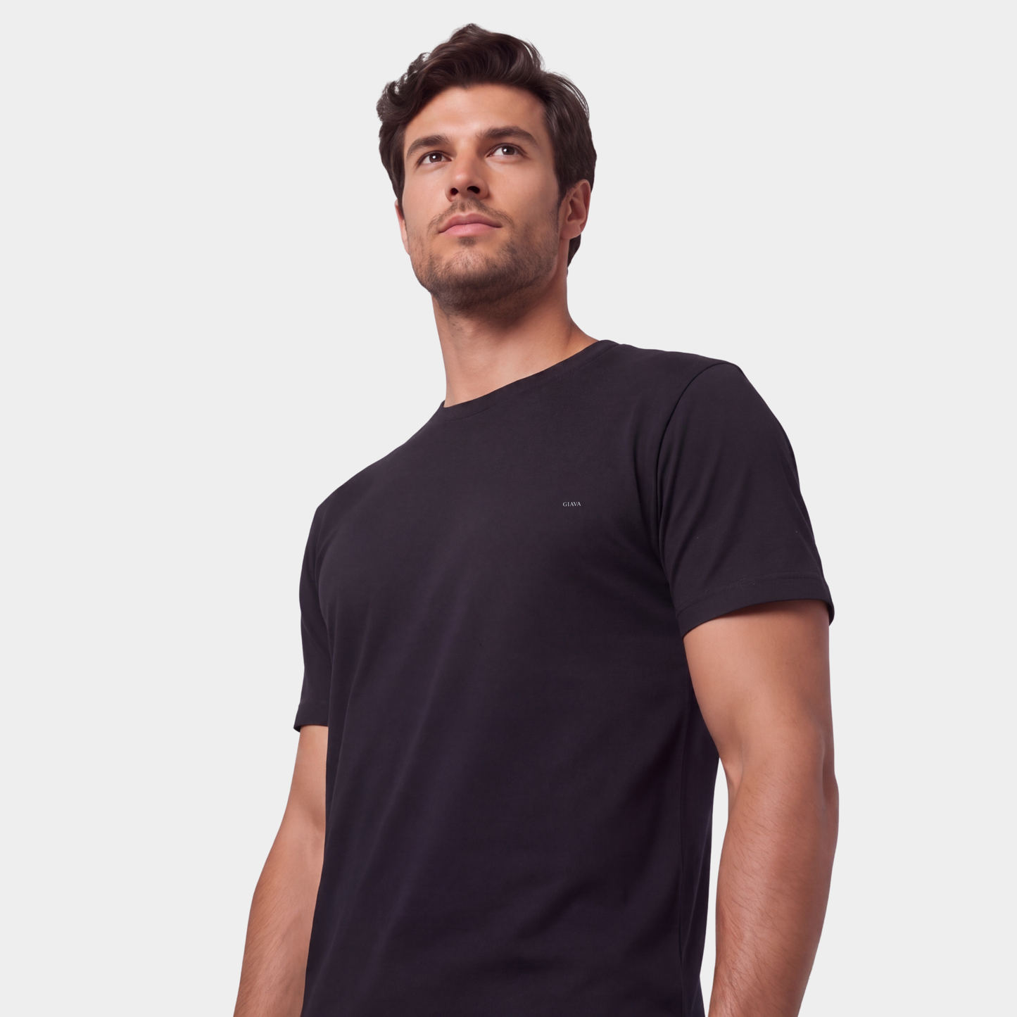 Classic Black Crew Neck T-shirt