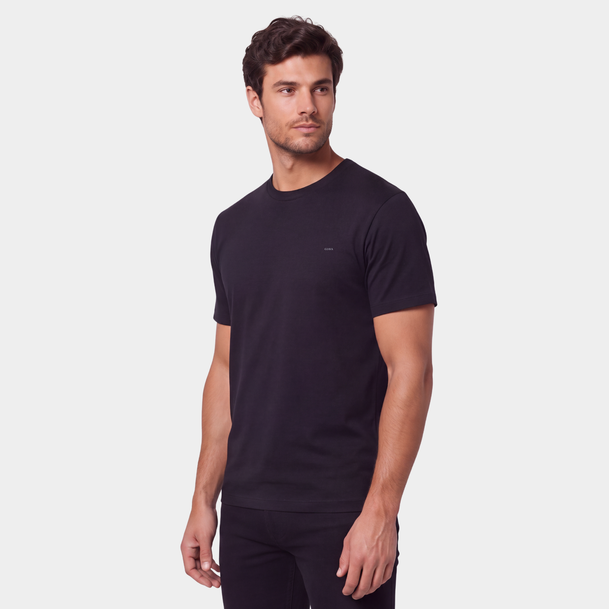 Classic Black Crew Neck T-shirt