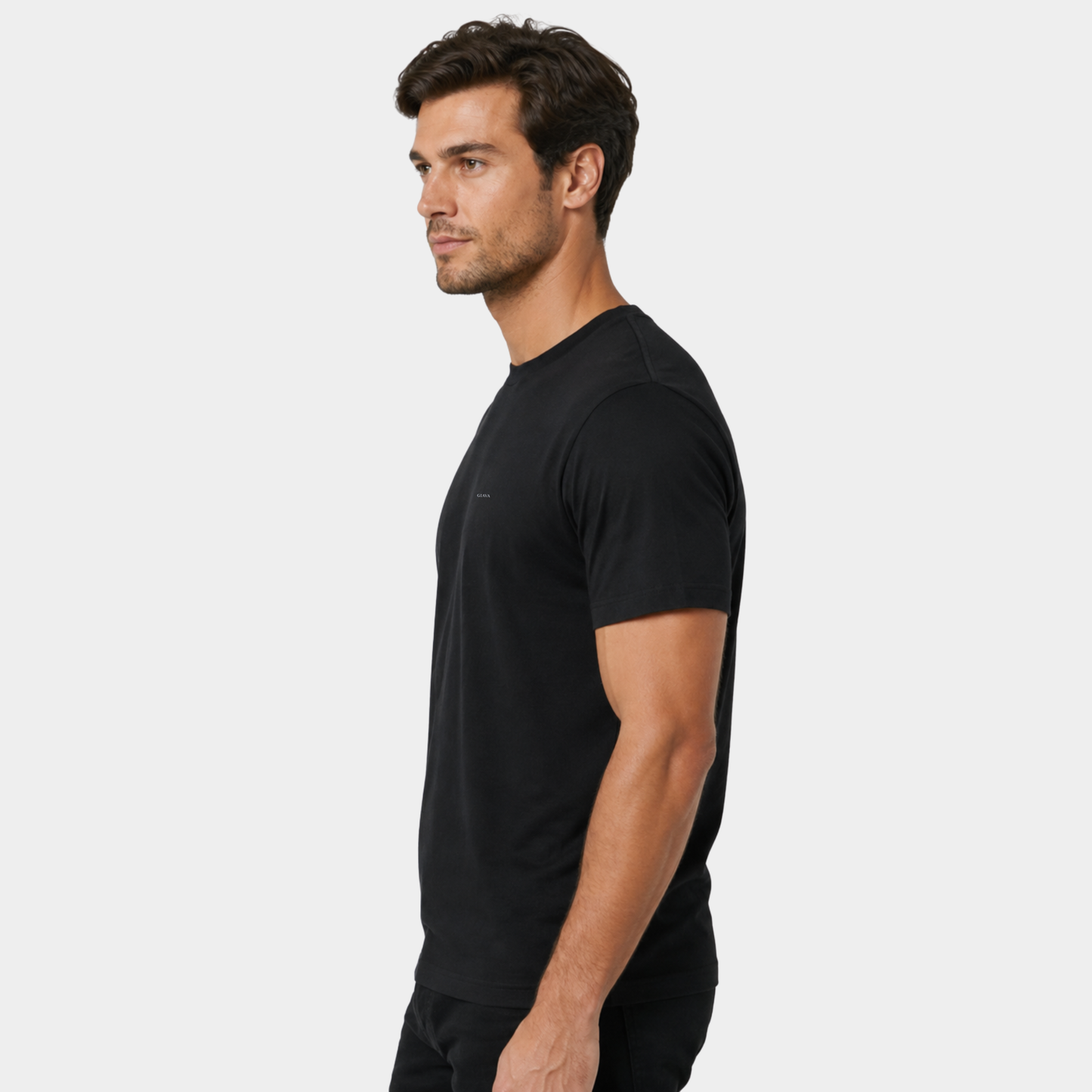 Classic Black Crew Neck T-shirt