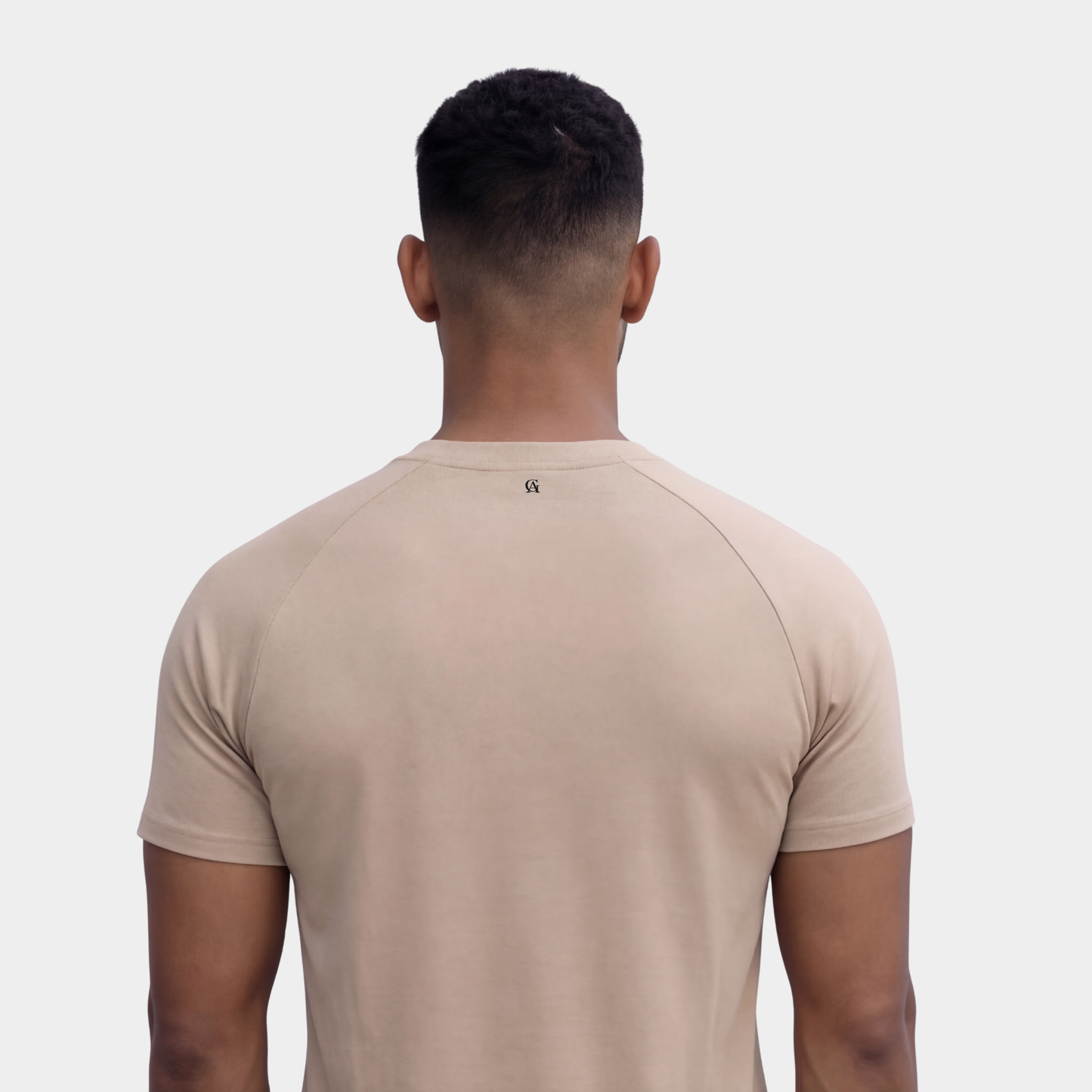Classic Beige Crew Neck T-shirt