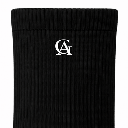 Soft Cotton Black Crew Socks