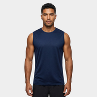 Navy Sleeveless T-shirt