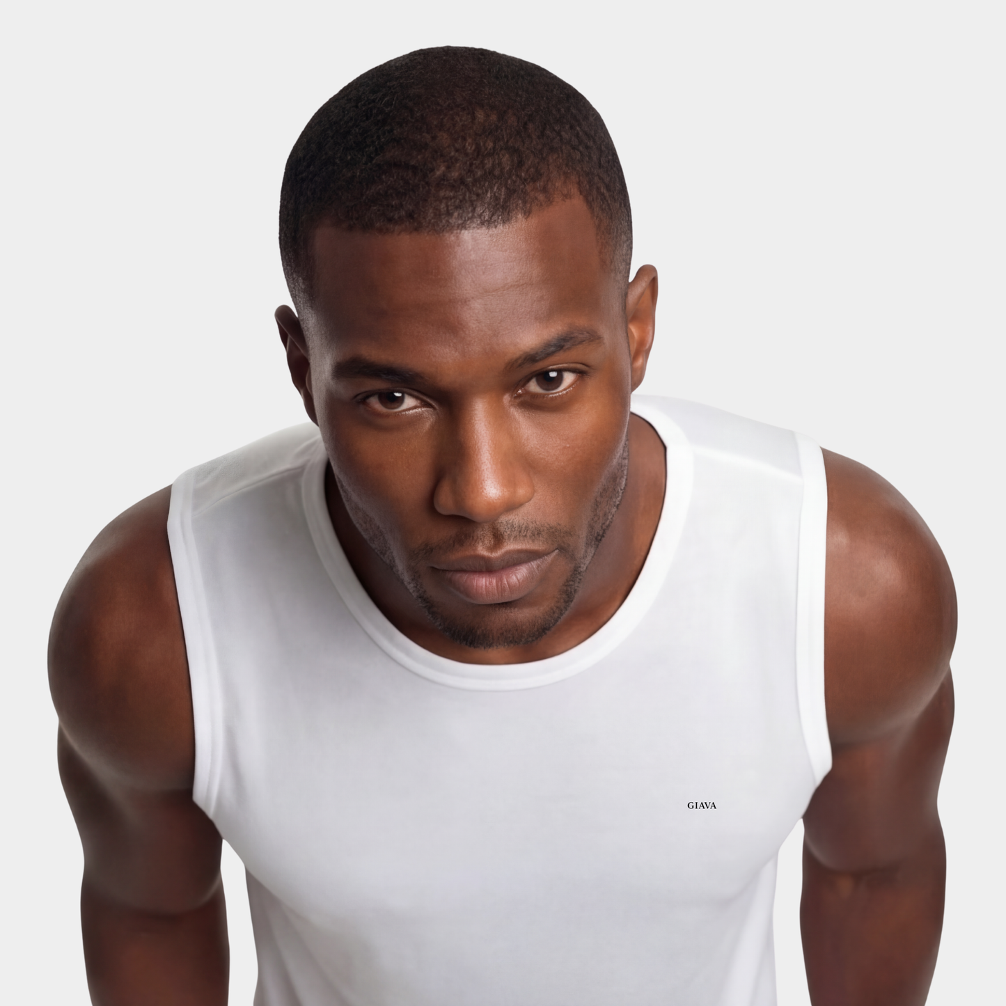 White Sleeveless T-shirt