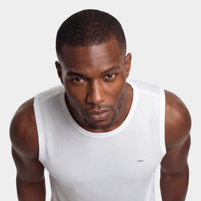 White Sleeveless T-shirt