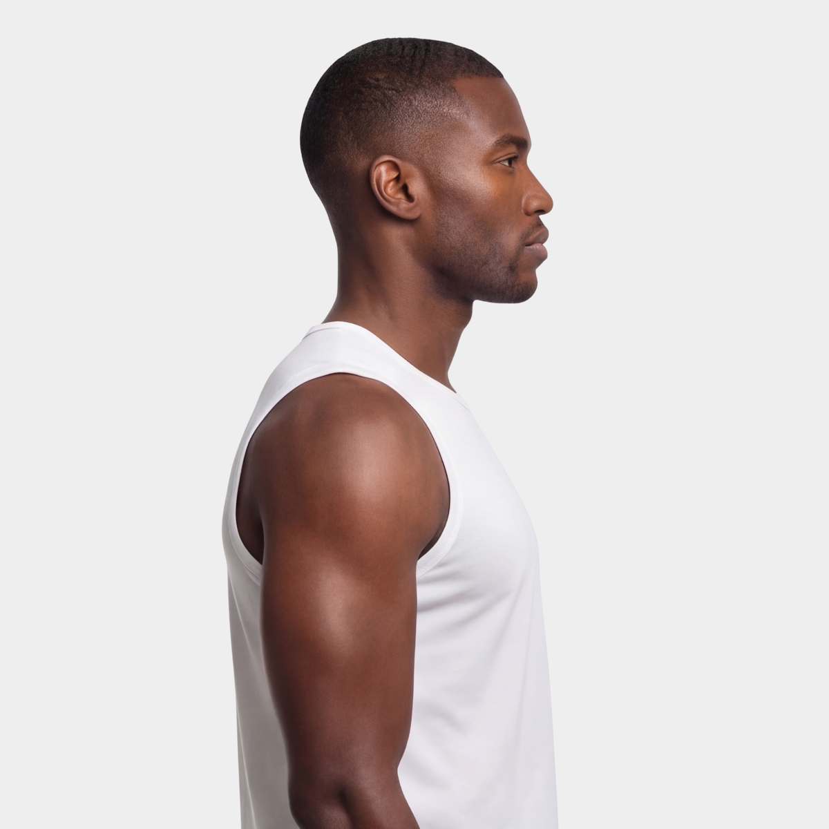 White Sleeveless T-shirt