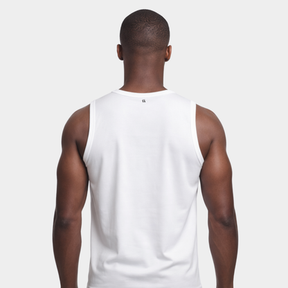 White Sleeveless T-shirt