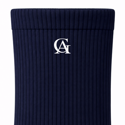 Soft Cotton Navy Crew Socks