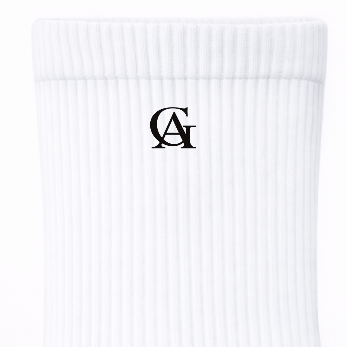 Soft Cotton White Crew Socks