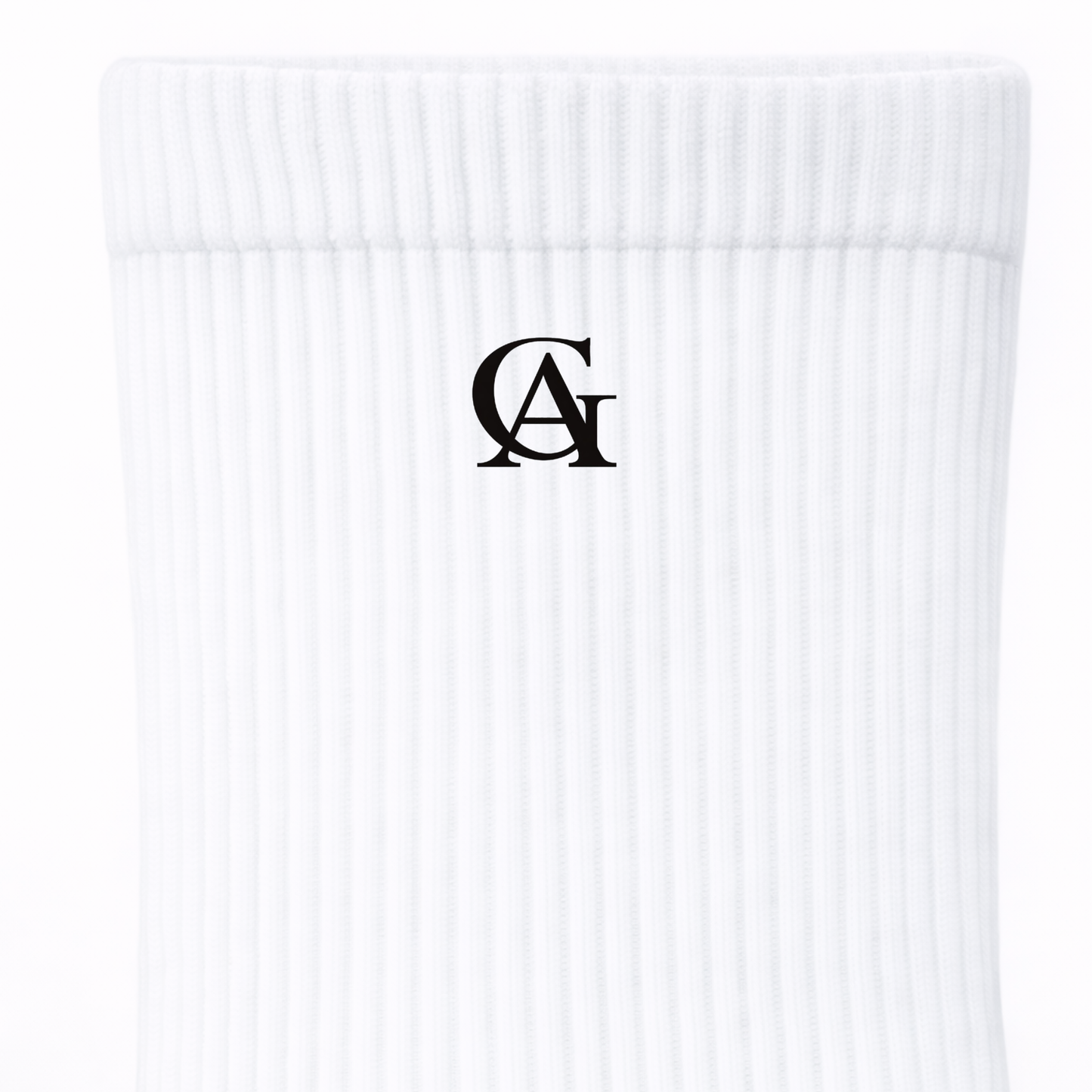 Soft Cotton White Crew Socks