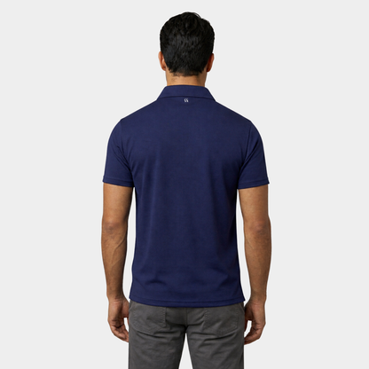 Navy Polo Collared T-shirt