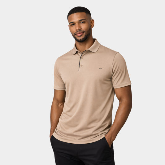 Sand Polo Collared T-shirt