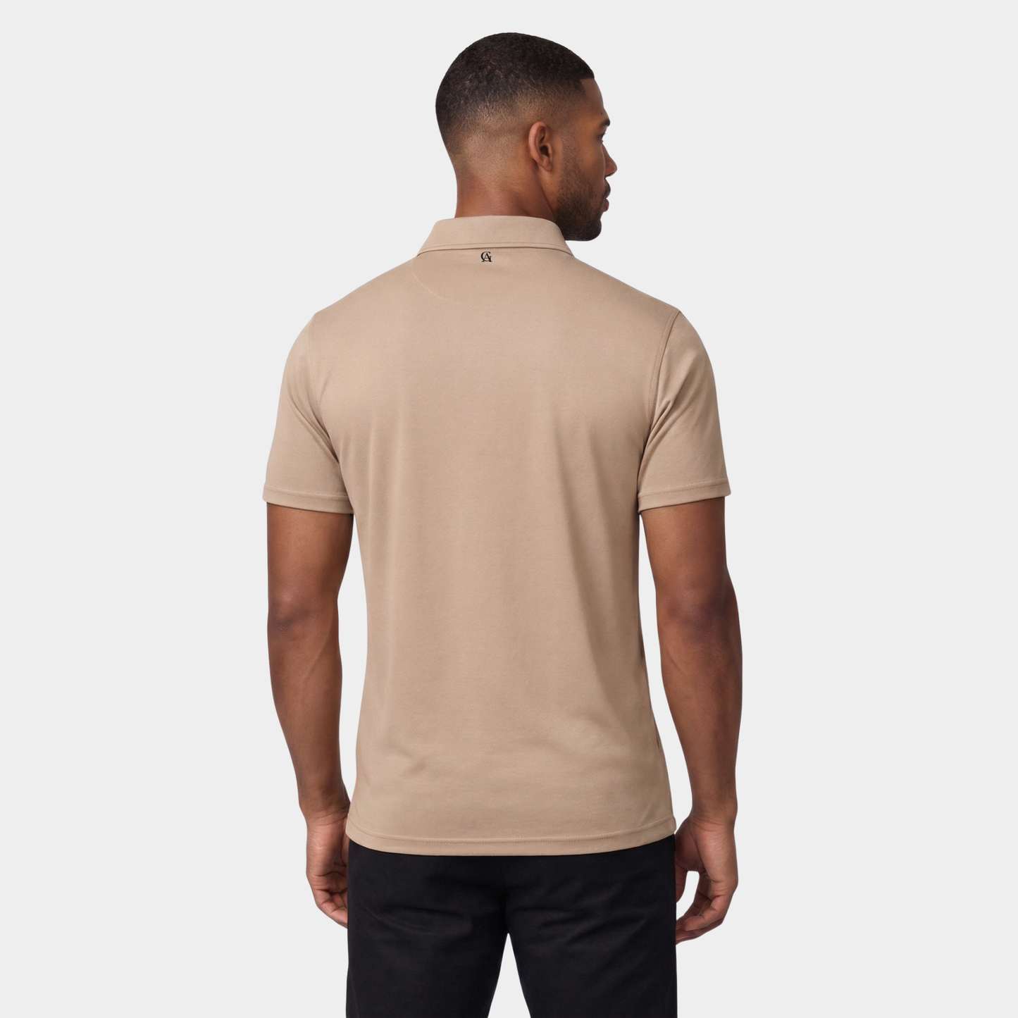 Sand Polo Collared T-shirt