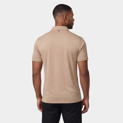 Sand Polo Collared T-shirt