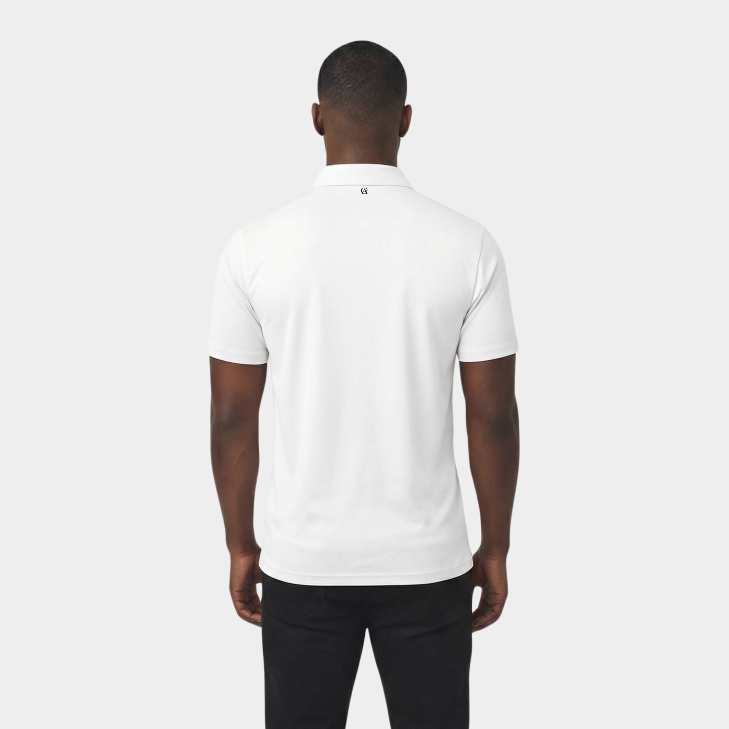 White Polo Collared T-shirt