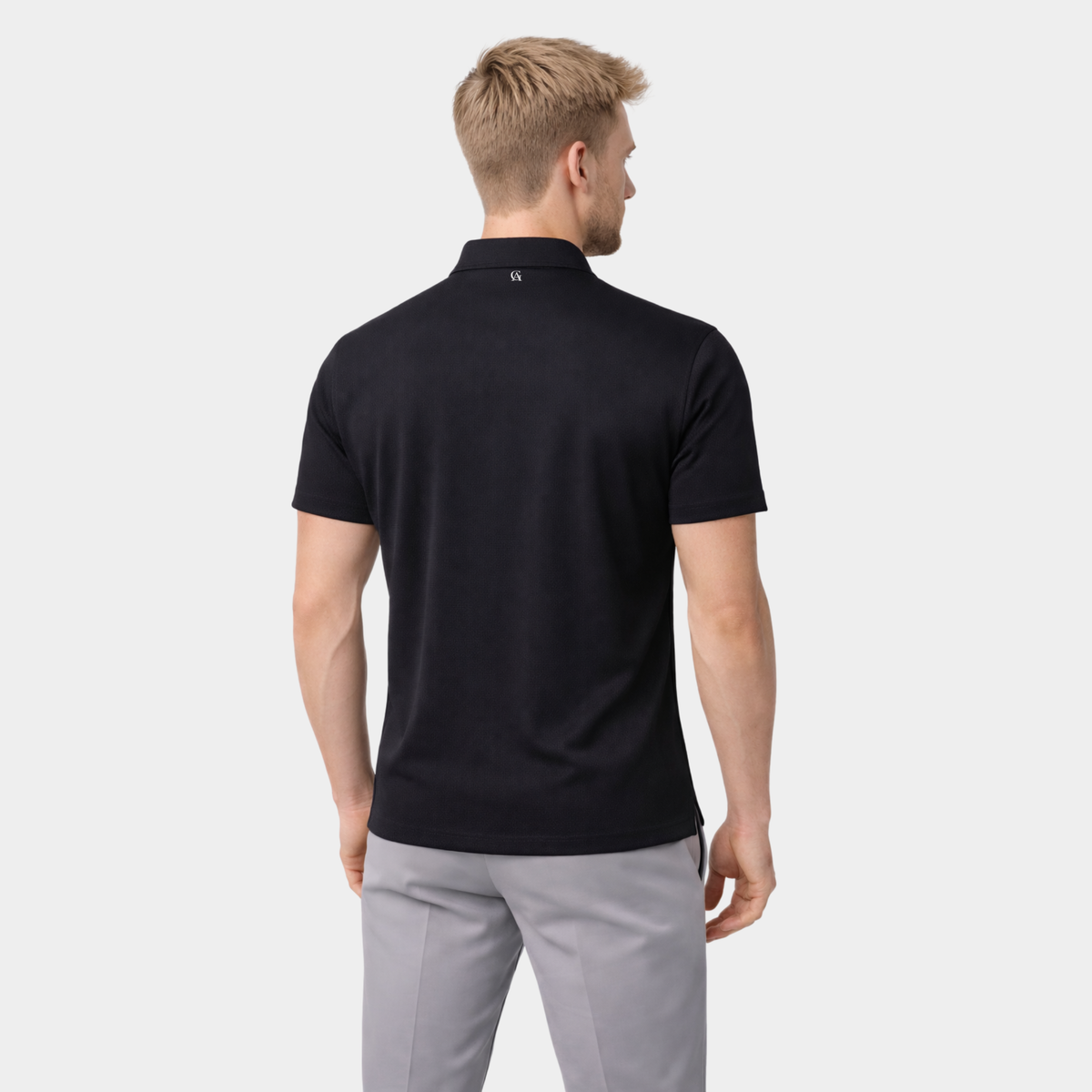 Black Polo Collared T-shirt