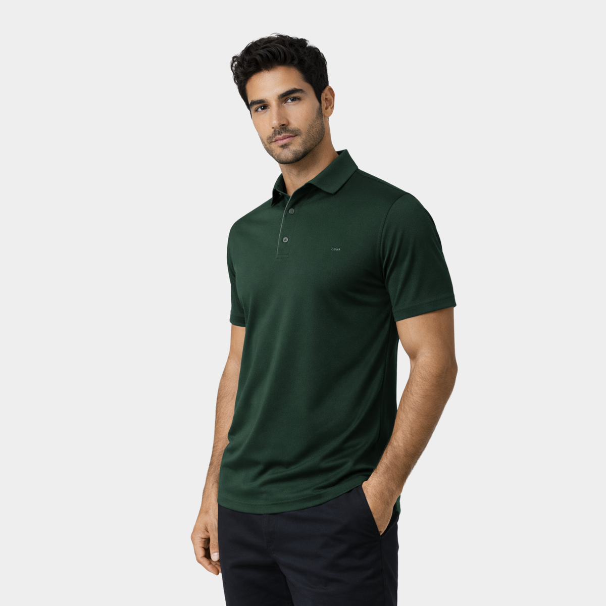 Emerald Polo Collared T-shirt