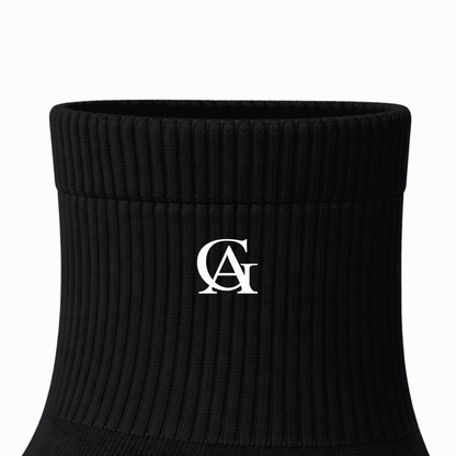 Soft Cotton Black Ankle Socks